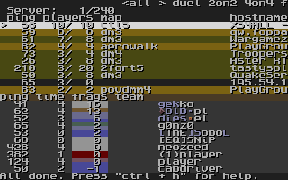 Fodquake server browser