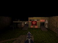 Front entrance of the red base